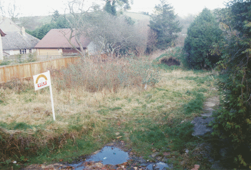 The plot after Hedgerows and before Jasmine Cottage